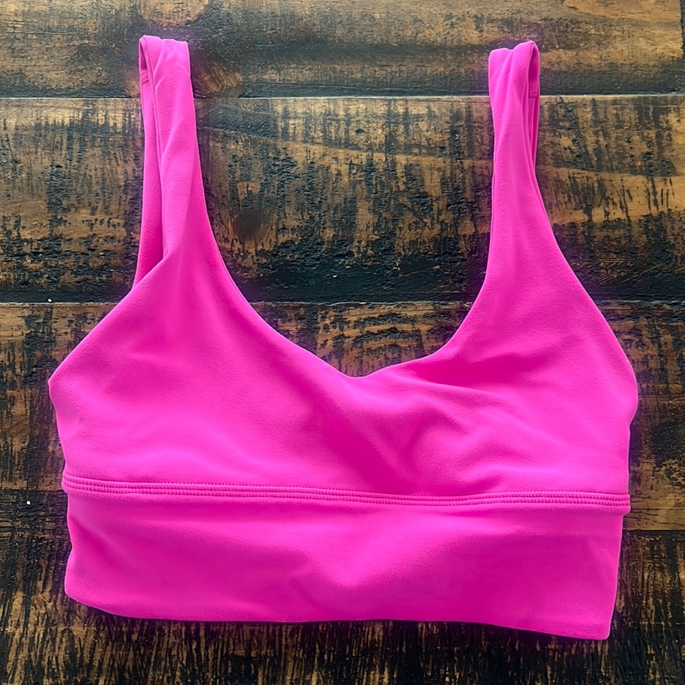 sonic pink lululemon align bra